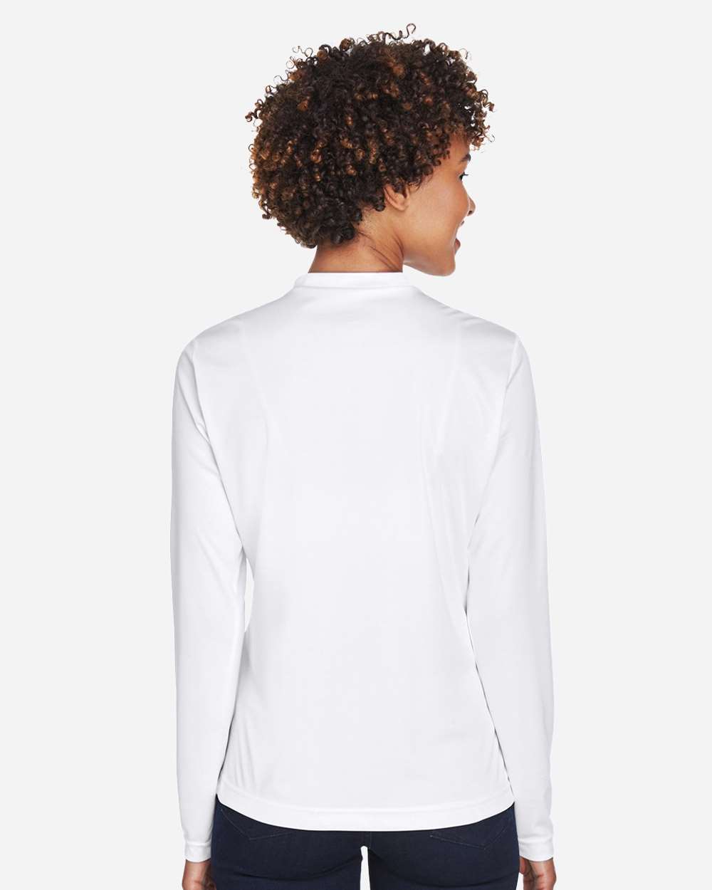 Women's Zone Performance Long Sleeve T-Shirt - OnModelBack - B681D9002 - White