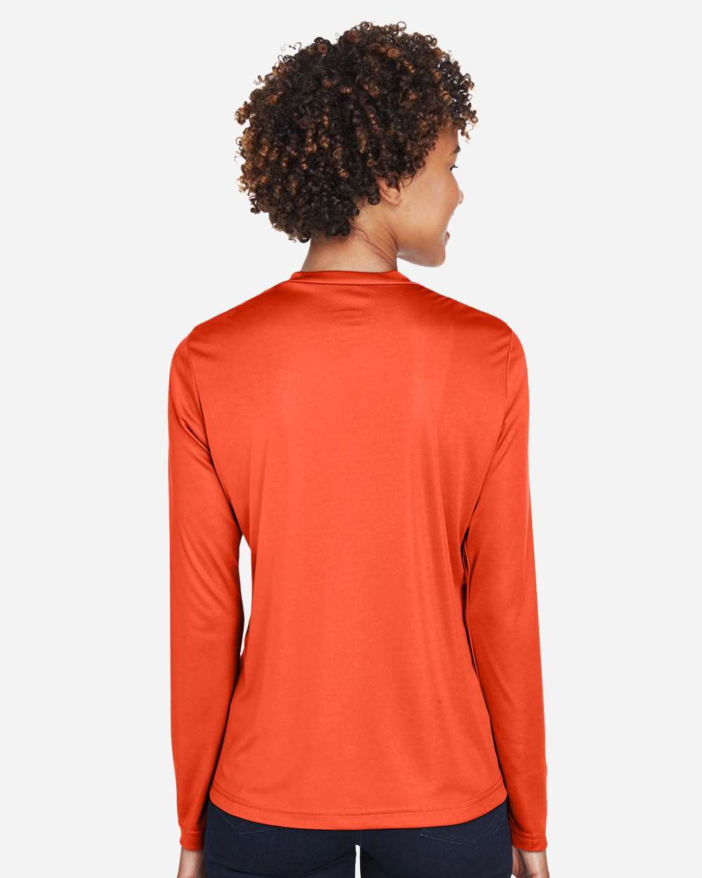 Women's Zone Performance Long Sleeve T-Shirt - OnModelBack - B681D9662 - Sport Orange