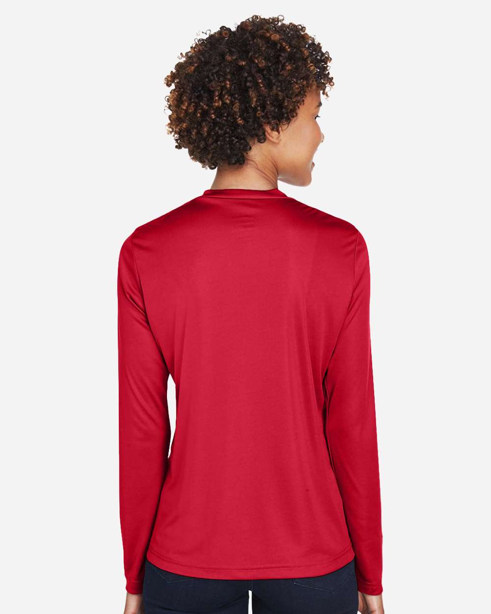 Women's Zone Performance Long Sleeve T-Shirt - OnModelBack - B681D9702 - Sport Red