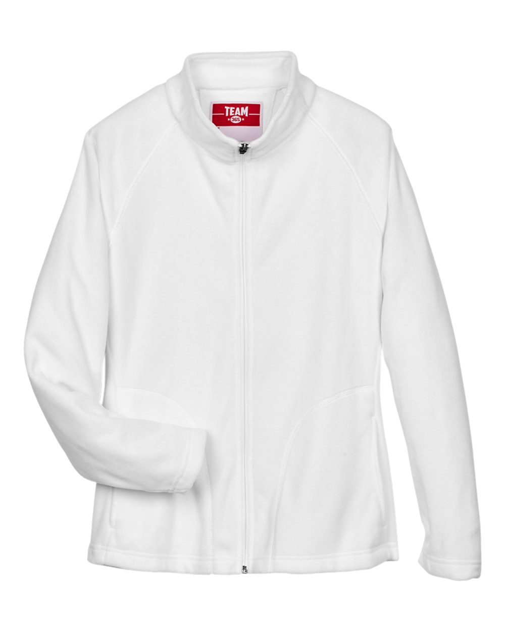 Women's Campus Microfleece Jacket - Front - B753D9002 - White