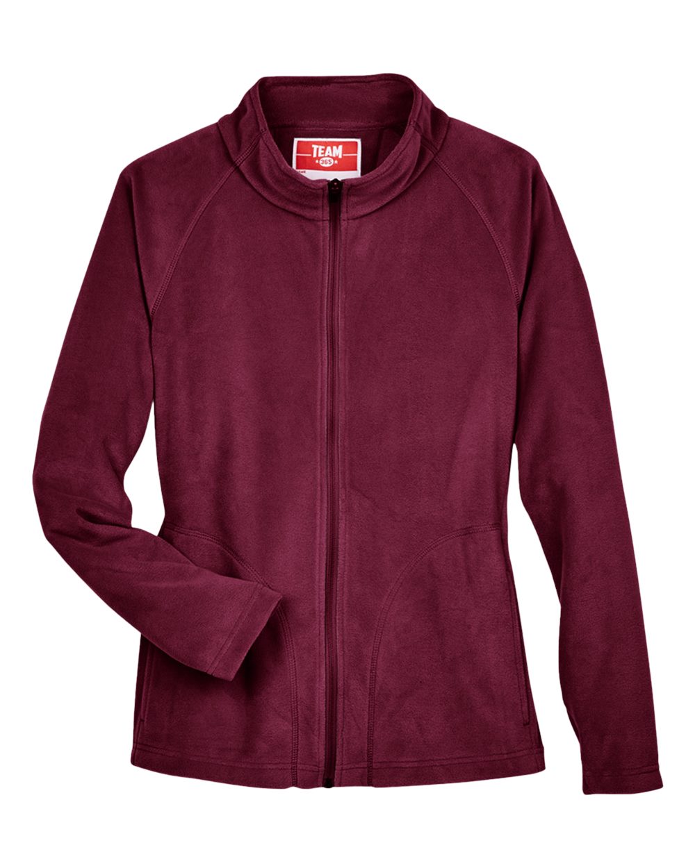 Women's Campus Microfleece Jacket - Front - B753D9532 - Sport Maroon