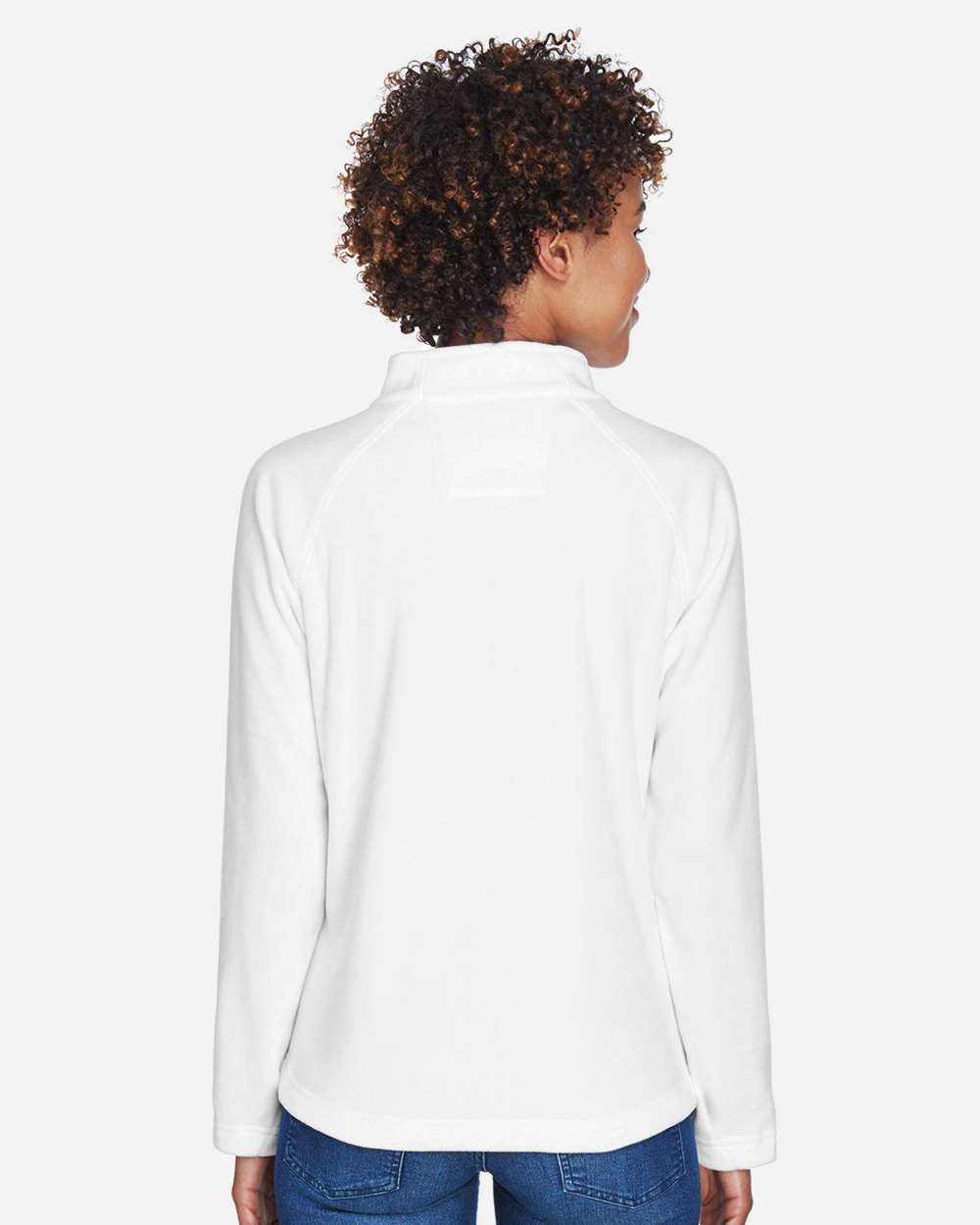 Women's Campus Microfleece Jacket - OnModelBack - B753D9002 - White