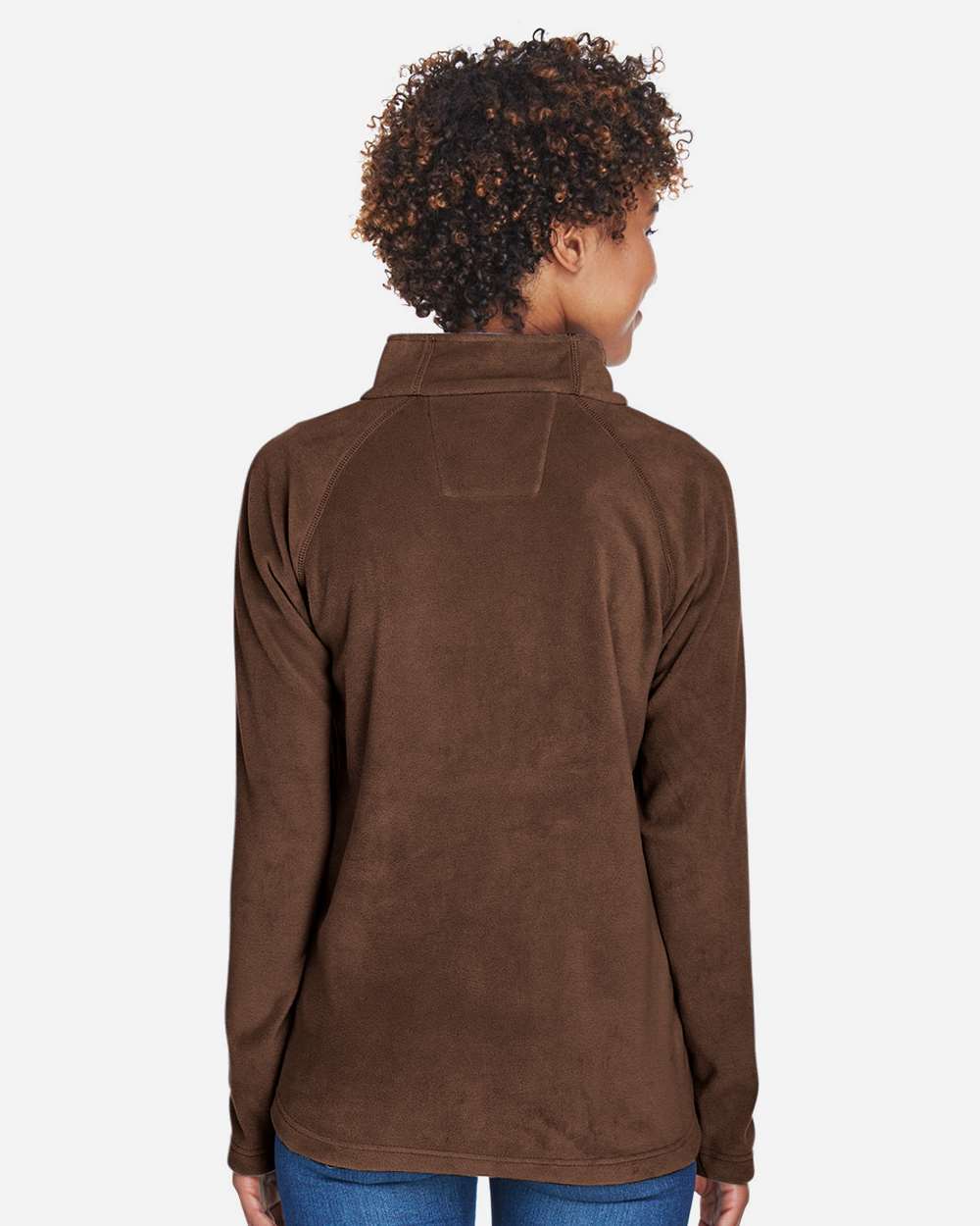 Women's Campus Microfleece Jacket - OnModelBack - B753D9052 - Sport Dark Brown