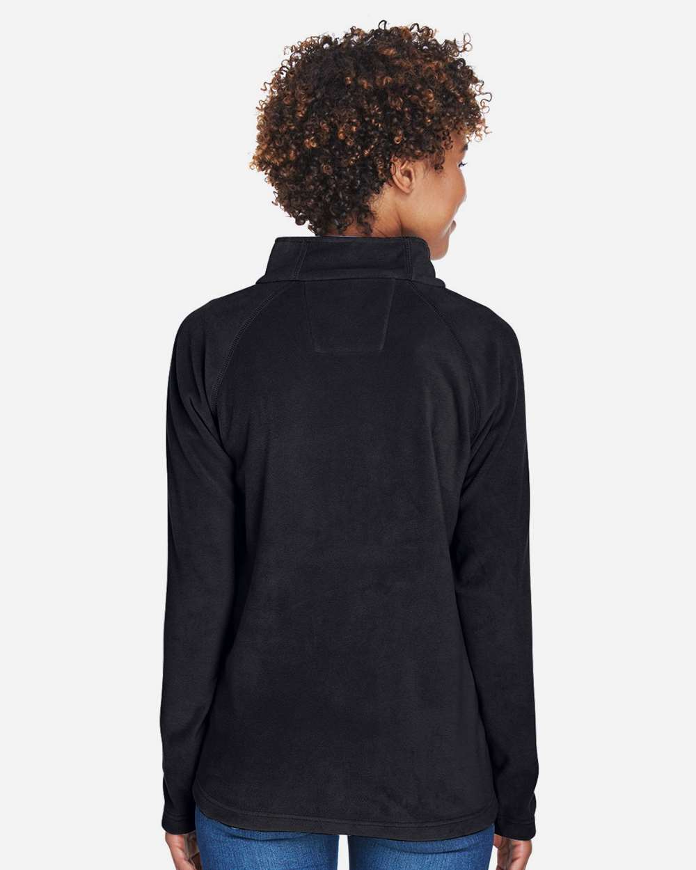 Women's Campus Microfleece Jacket - OnModelBack - B753D9502 - Black