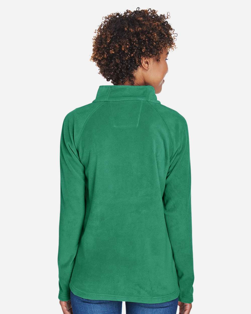 Women's Campus Microfleece Jacket - OnModelBack - B753D9602 - Sport Kelly