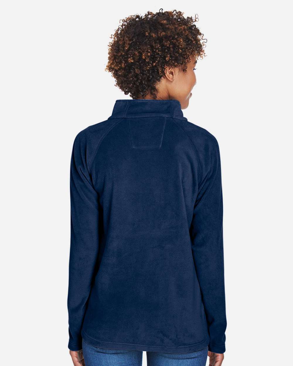 Women's Campus Microfleece Jacket - OnModelBack - B753D9652 - Sport Dark Navy