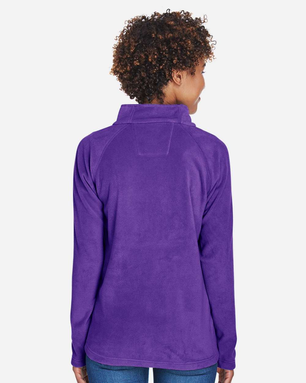 Women's Campus Microfleece Jacket - OnModelBack - B753D9672 - Sport Purple