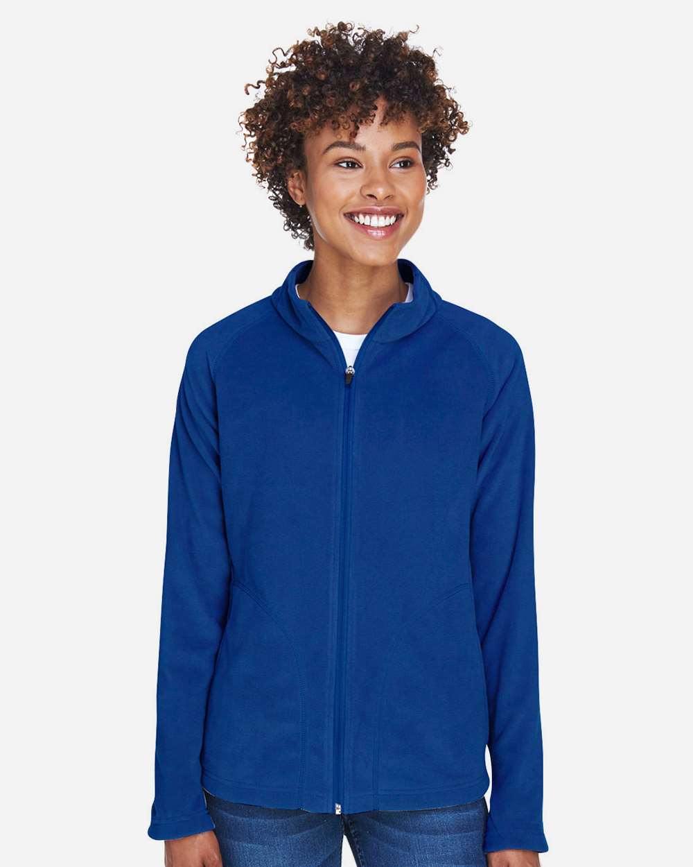 Women's Campus Microfleece Jacket - OnModelFront - B753D9752 - Sport Royal