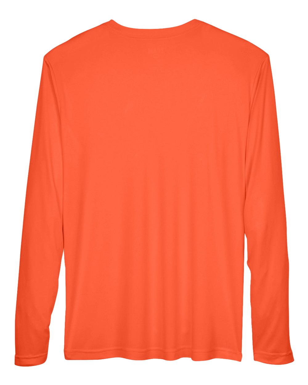 Men's Zone Performance Long Sleeve T-Shirt - Back - B675D9662 - Sport Orange