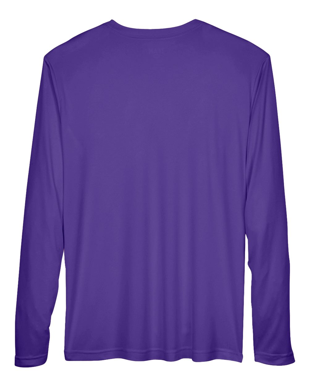 Men's Zone Performance Long Sleeve T-Shirt - Back - B675D9672 - Sport Purple