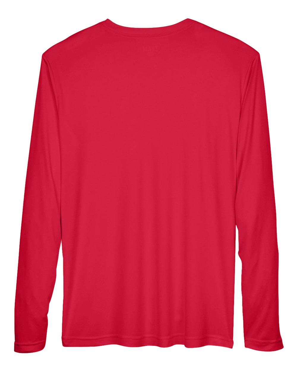 Men's Zone Performance Long Sleeve T-Shirt - Back - B675D9702 - Sport Red
