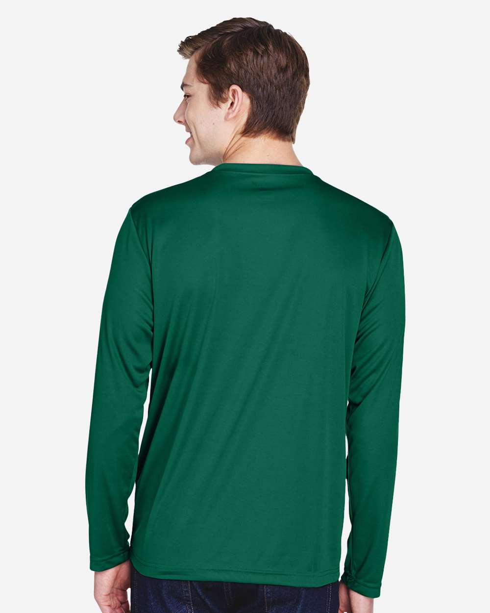 Men's Zone Performance Long Sleeve T-Shirt - OnModelBack - B675D9072 - Sport Forest
