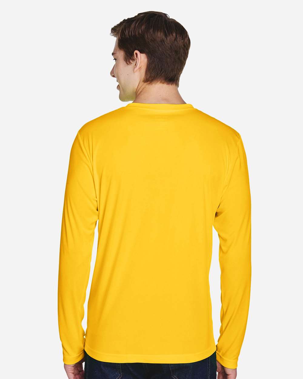 Men's Zone Performance Long Sleeve T-Shirt - OnModelBack - B675D9122 - Sport Athletic Gold