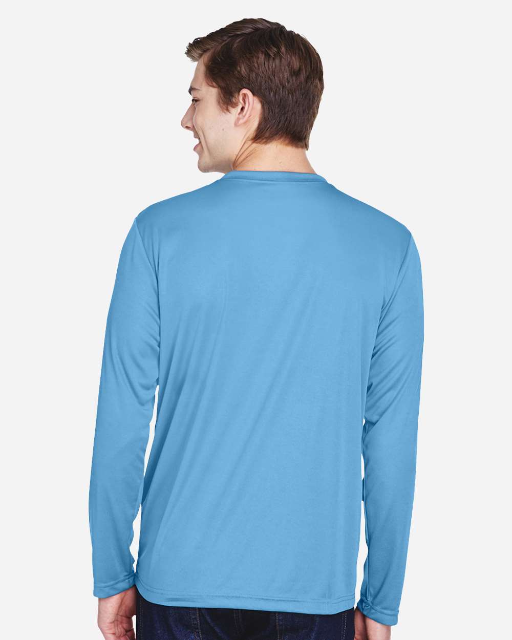 Men's Zone Performance Long Sleeve T-Shirt - OnModelBack - B675D9252 - Sport Light Blue