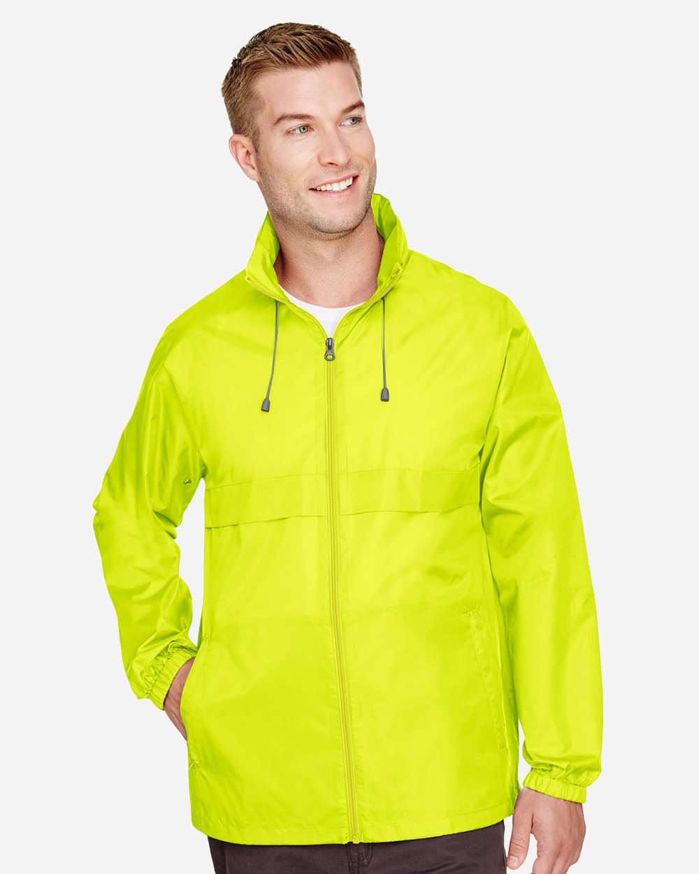 Unisex Zone Protect Lightweight Jacket - OnModelFront - B729D9172 - Safety Yellow