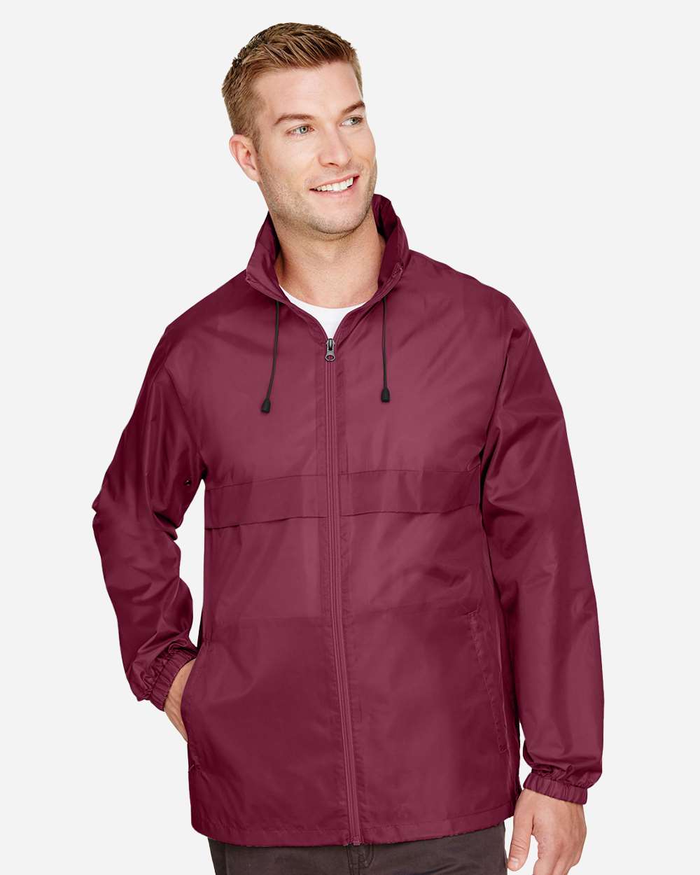 Unisex Zone Protect Lightweight Jacket - OnModelFront - B729D9532 - Sport Maroon