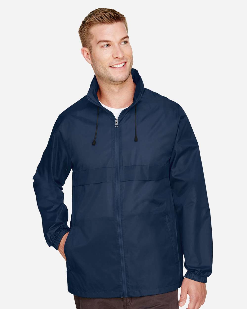 Unisex Zone Protect Lightweight Jacket - OnModelFront - B729D9652 - Sport Dark Navy