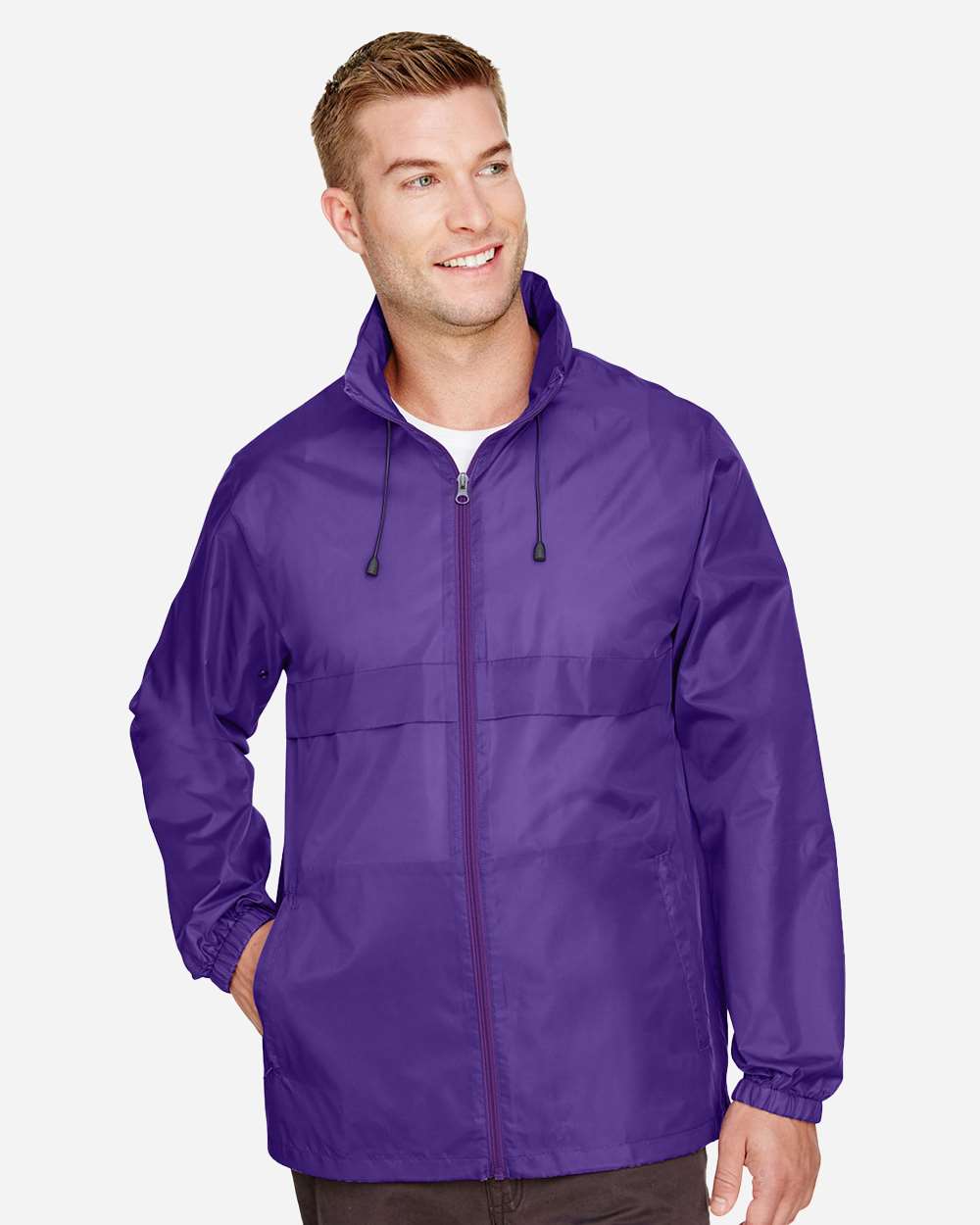Unisex Zone Protect Lightweight Jacket - OnModelFront - B729D9672 - Sport Purple