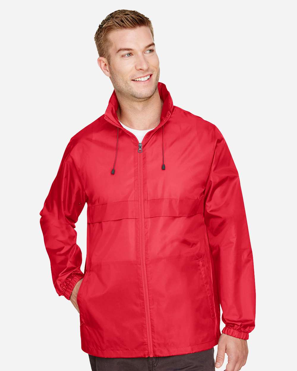 Unisex Zone Protect Lightweight Jacket - OnModelFront - B729D9702 - Sport Red