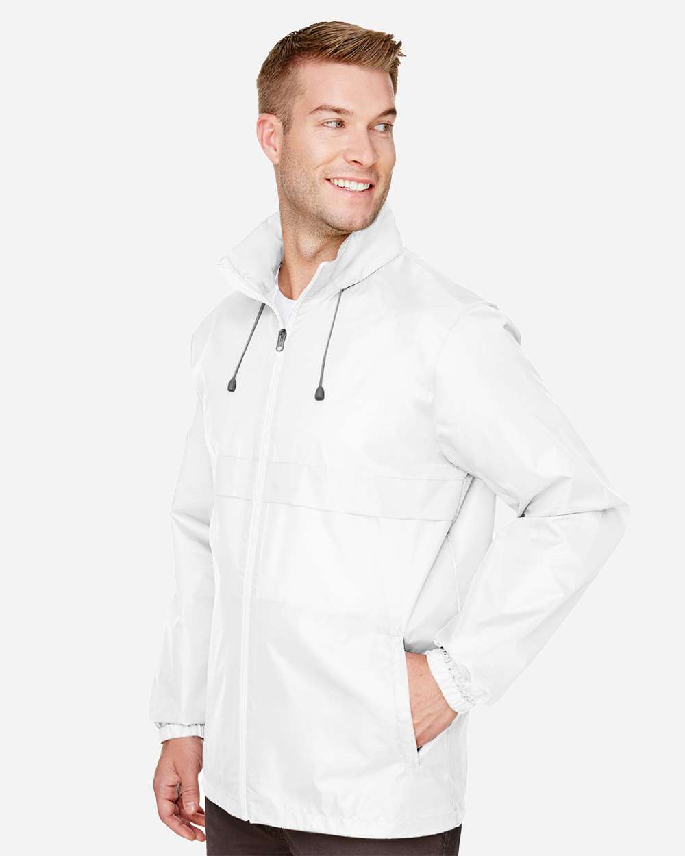 Unisex Zone Protect Lightweight Jacket - OnModelSide - B729D9002 - White