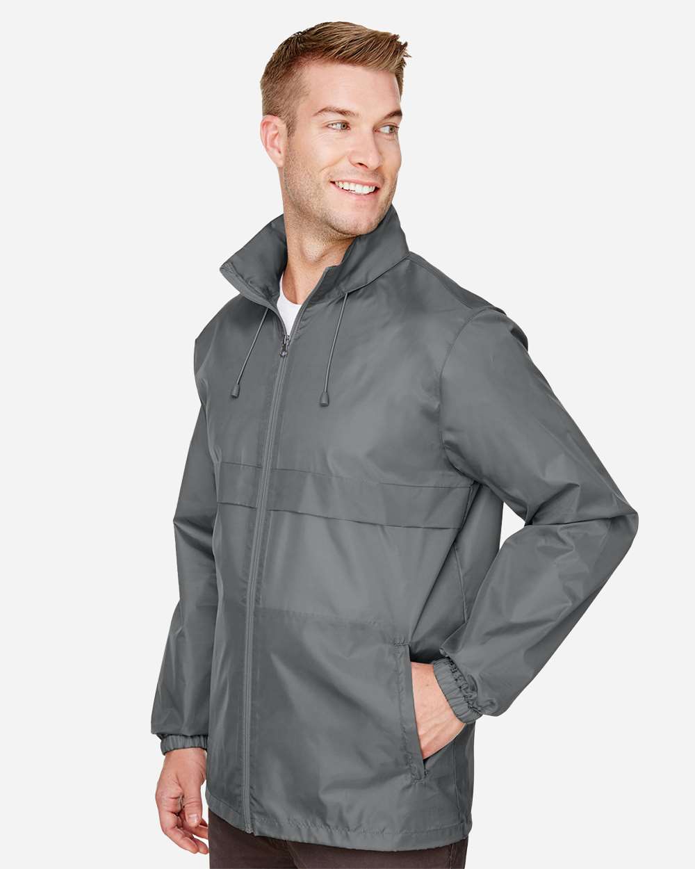 Unisex Zone Protect Lightweight Jacket - OnModelSide - B729D9132 - Sport Graphite
