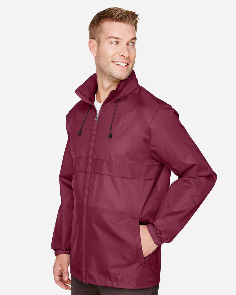 Unisex Zone Protect Lightweight Jacket - OnModelSide - B729D9532 - Sport Maroon