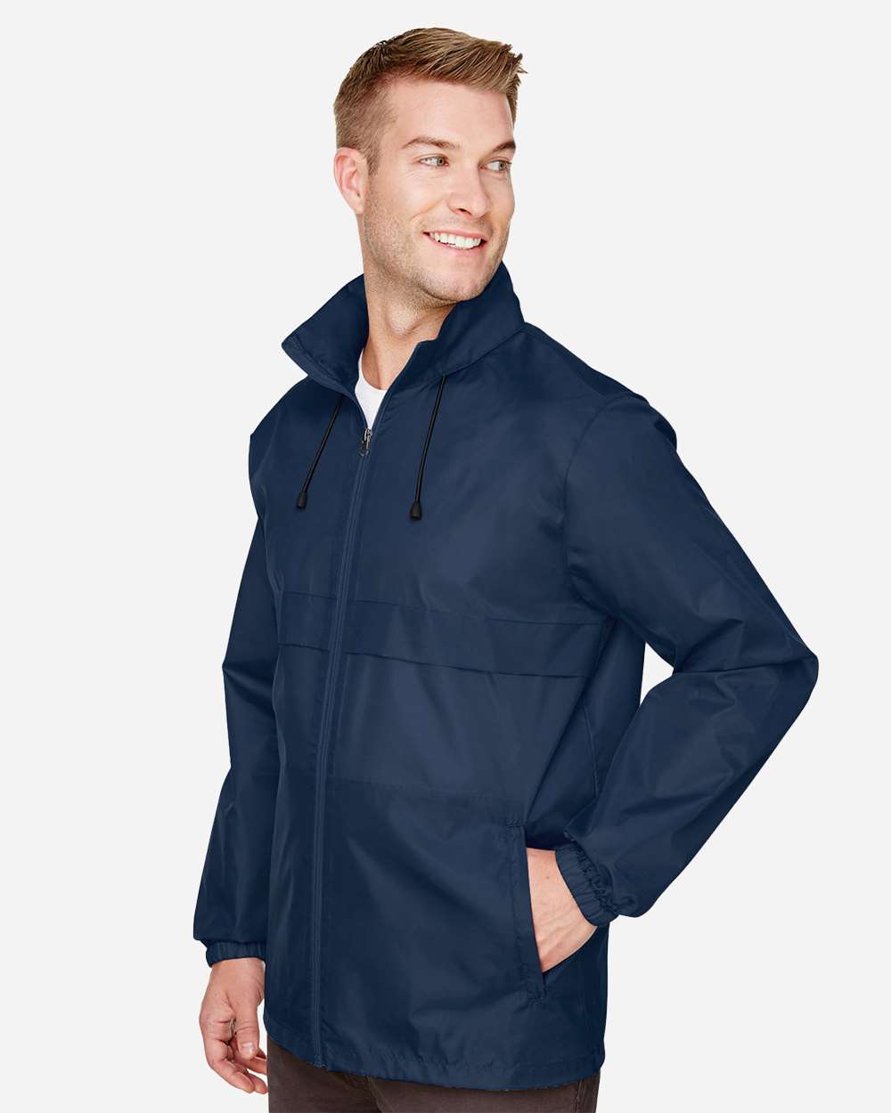 Unisex Zone Protect Lightweight Jacket - OnModelSide - B729D9652 - Sport Dark Navy