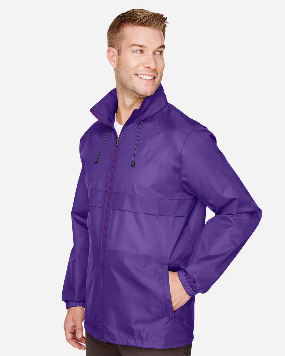 Unisex Zone Protect Lightweight Jacket - OnModelSide - B729D9672 - Sport Purple