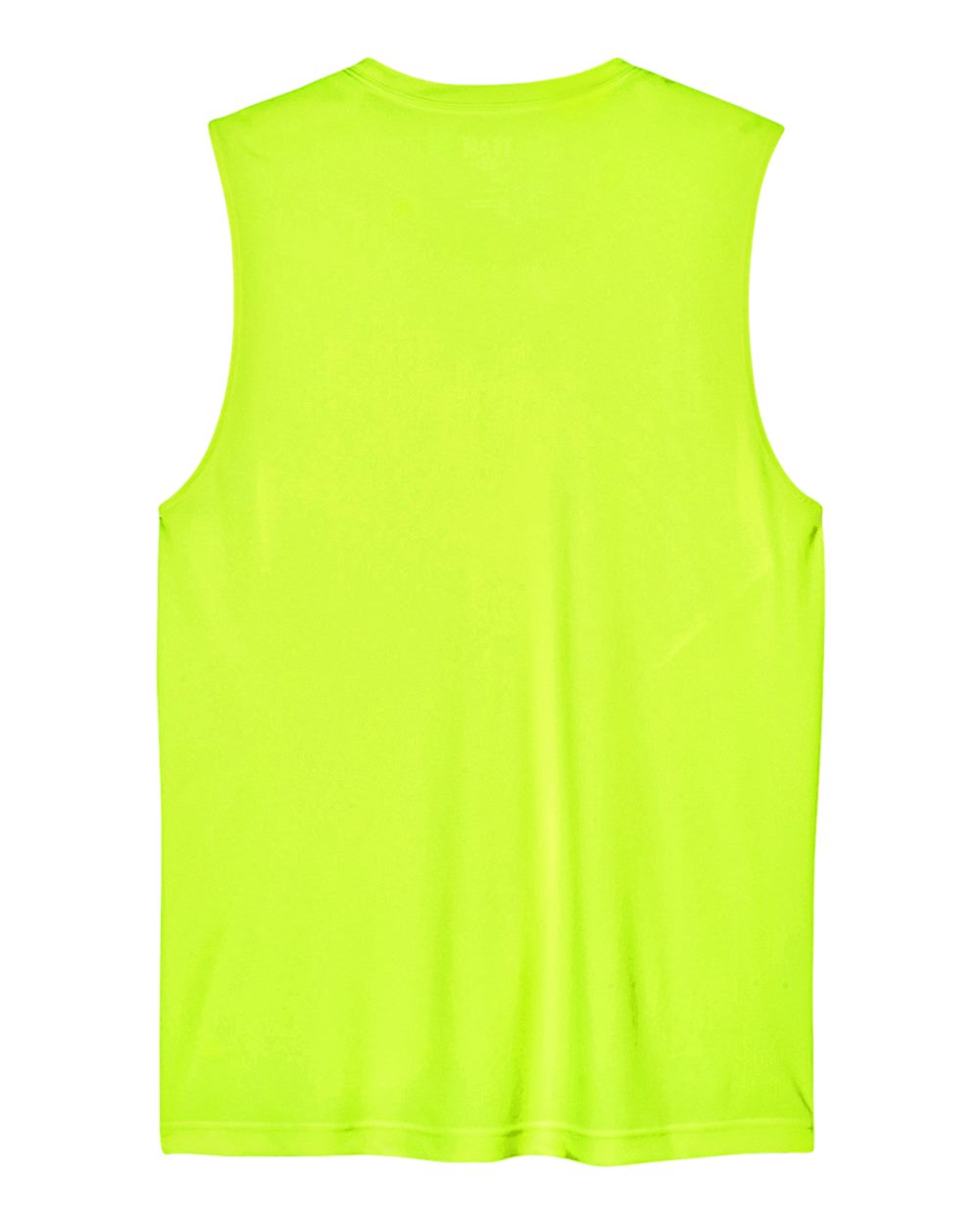 Men's Zone Performance Muscle T-Shirt - Back - B676D9172 - Safety Yellow
