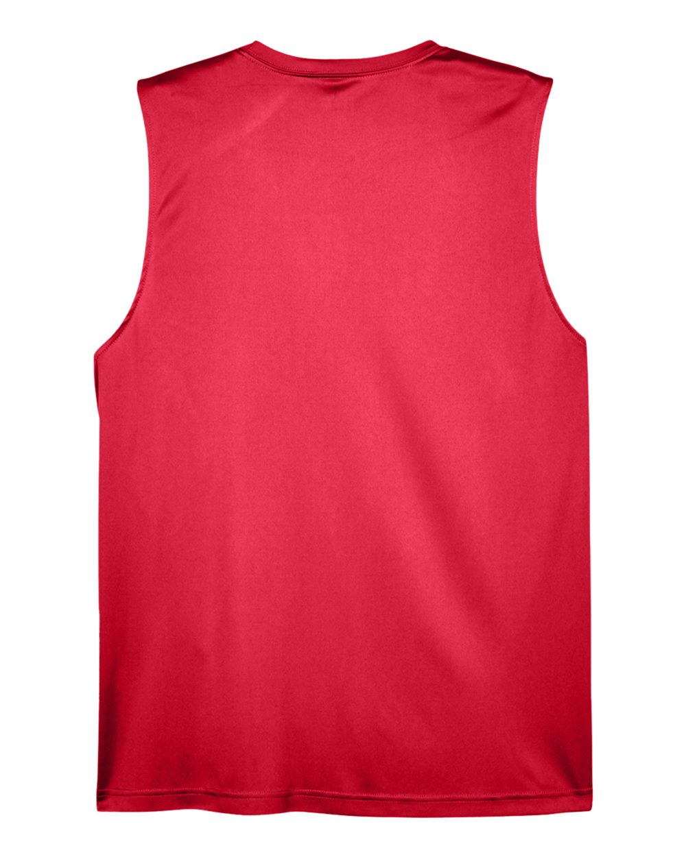 Men's Zone Performance Muscle T-Shirt - Back - B676D9702 - Sport Red
