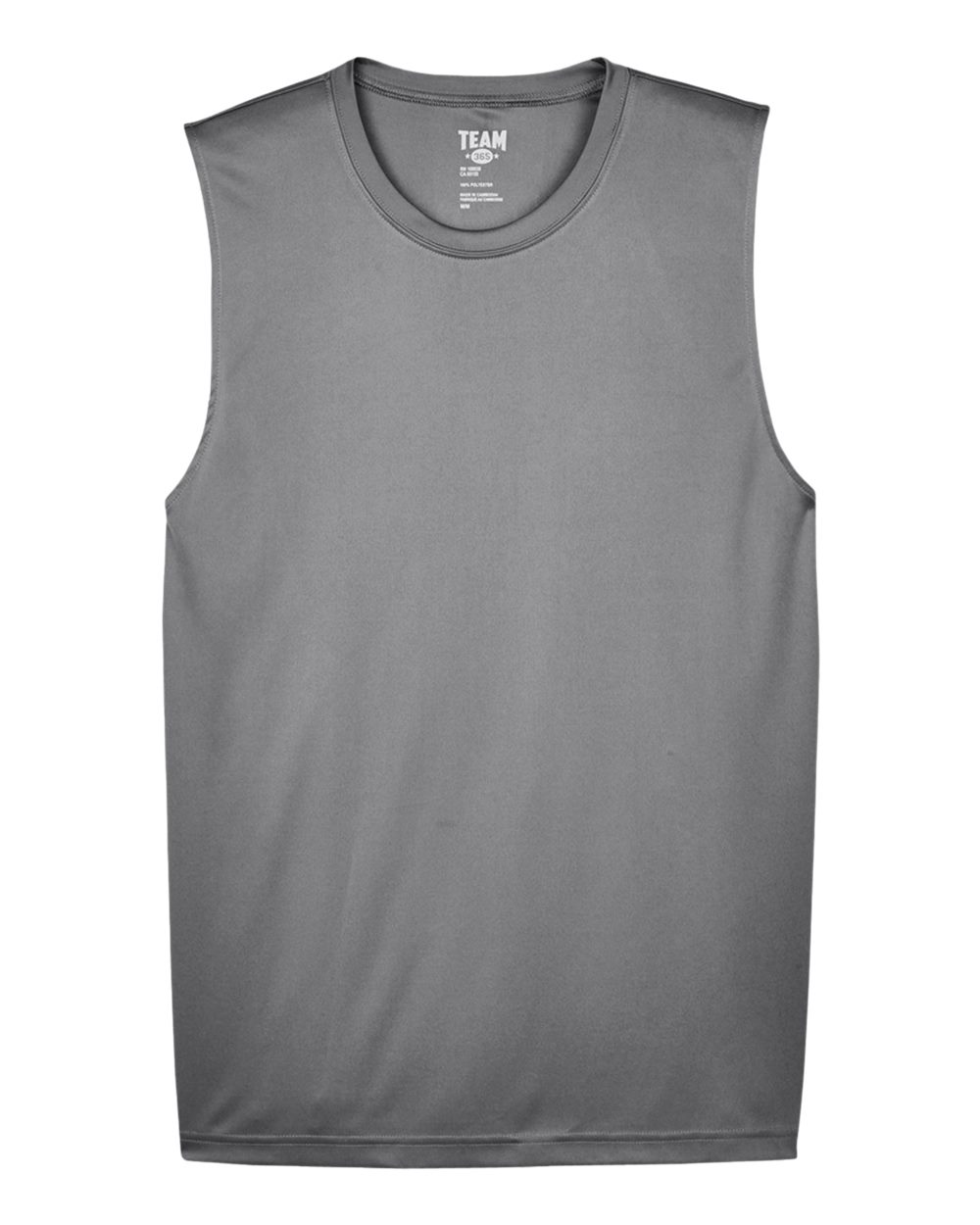 Men's Zone Performance Muscle T-Shirt - Front - B676D9132 - Sport Graphite