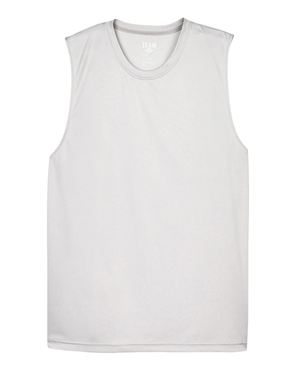 Men's Zone Performance Muscle T-Shirt - Front - B676D9352 - Sport Silver
