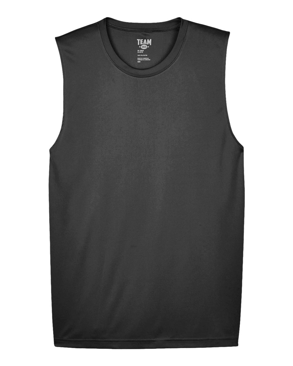 Men's Zone Performance Muscle T-Shirt - Front - B676D9502 - Black