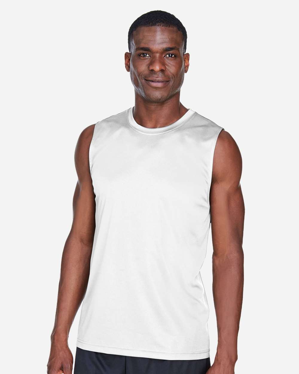 Men's Zone Performance Muscle T-Shirt - OnModelFront - B676D9002 - White
