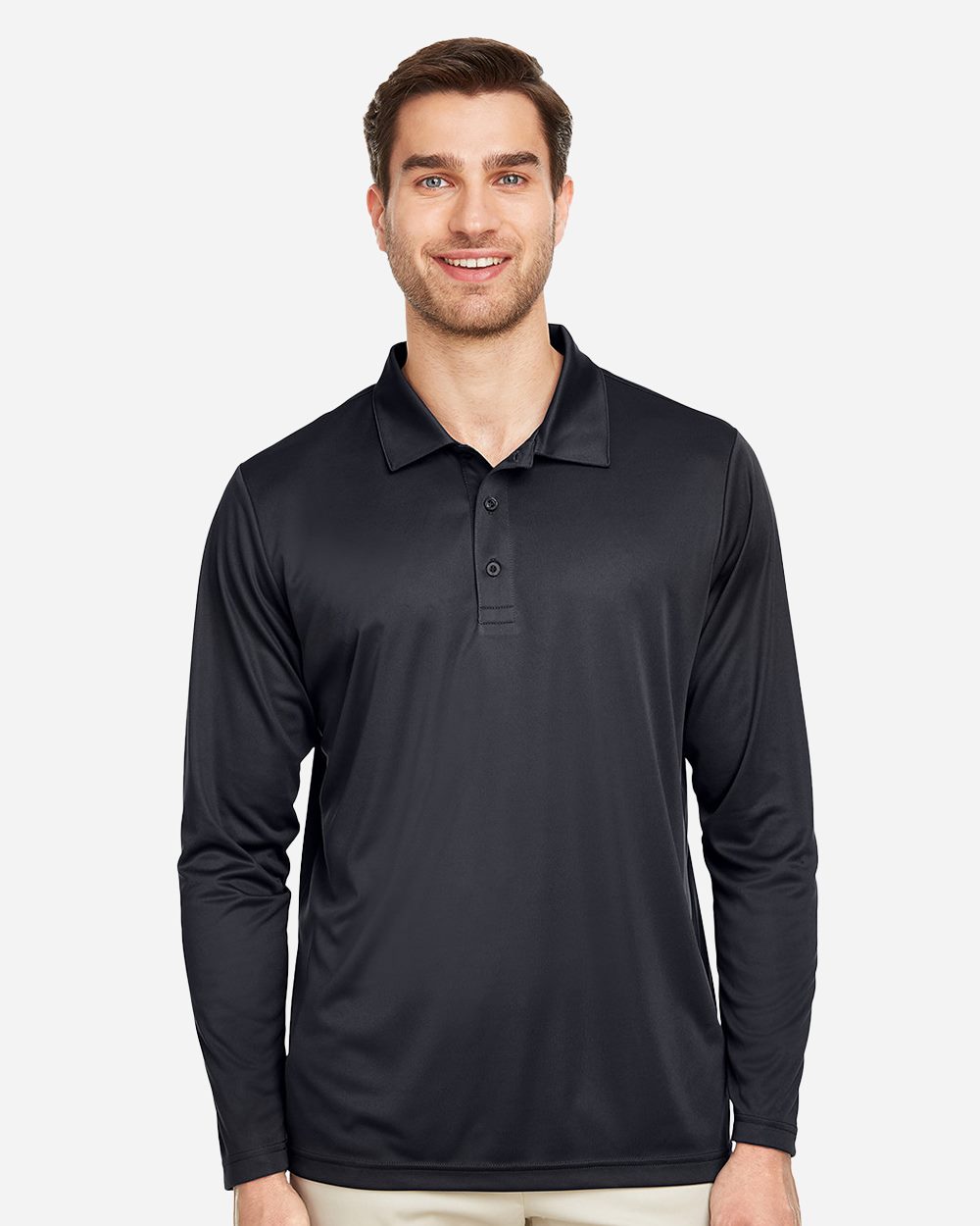 Men's Zone Performance Long Sleeve Polo - styleImage