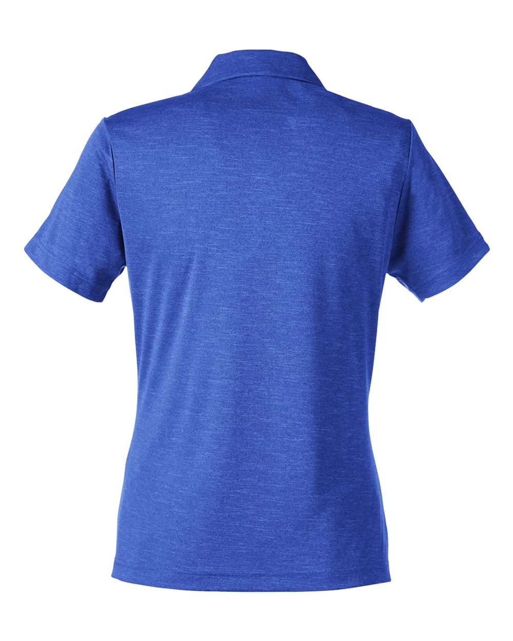 Women's Zone Sonic Heather Performance Polo - Back - B718D9752 - Sport Royal Heather