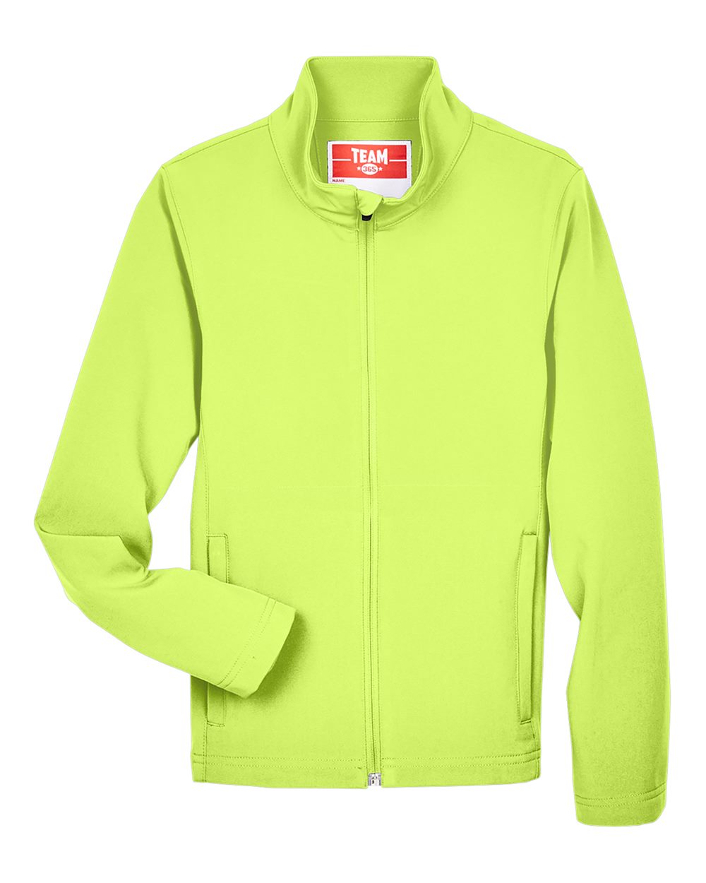 Youth Leader Soft Shell Jacket - Front - B744D9173 - Safety Yellow