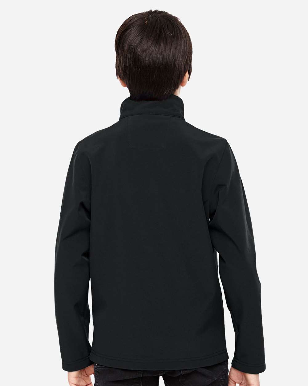 Youth Leader Soft Shell Jacket - OnModelBack - B744D9503 - Black