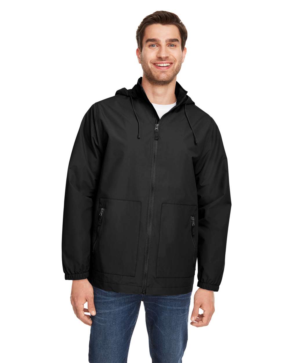 Unisex Zone HydroSport™ Storm Flap Jacket - OnModelFront - B748D9502 - Black