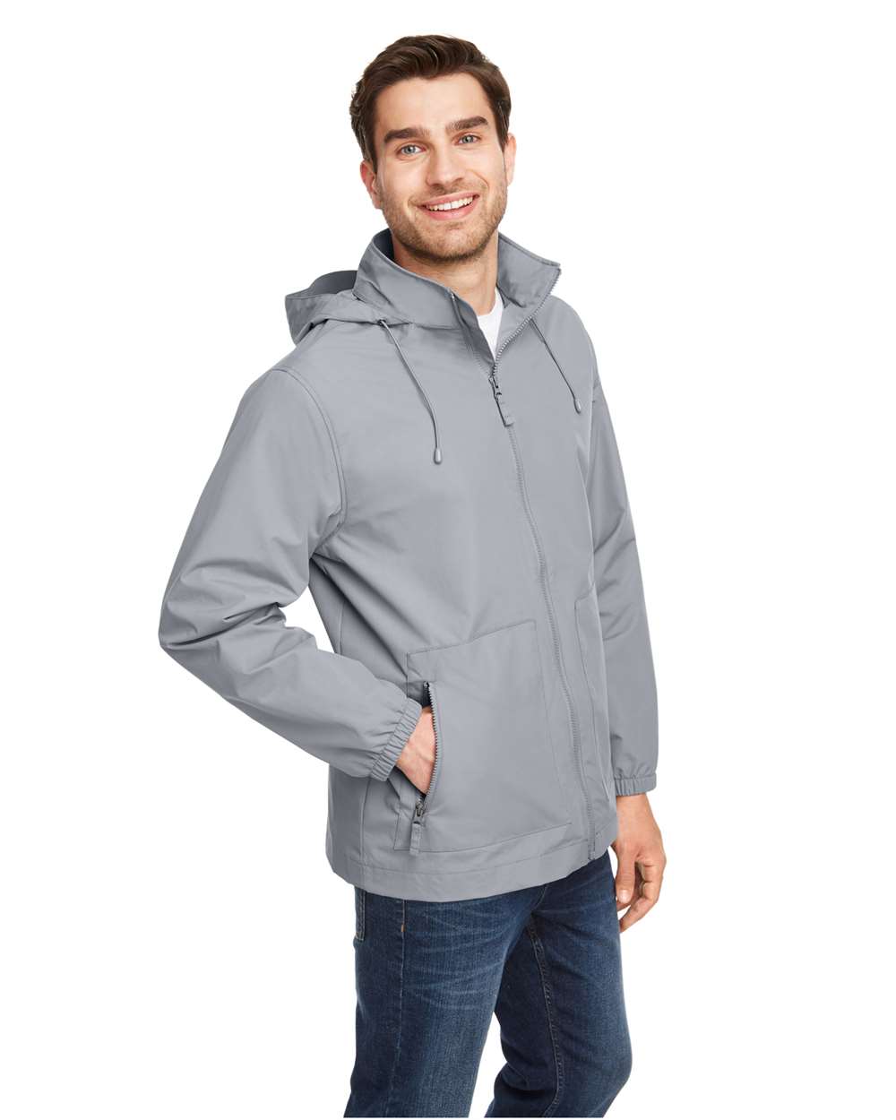 Unisex Zone HydroSport™ Storm Flap Jacket - OnModelSide - B748D9132 - Sport Graphite