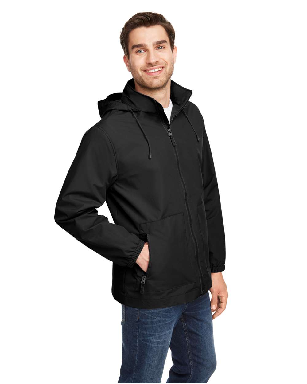 Unisex Zone HydroSport™ Storm Flap Jacket - OnModelSide - B748D9502 - Black