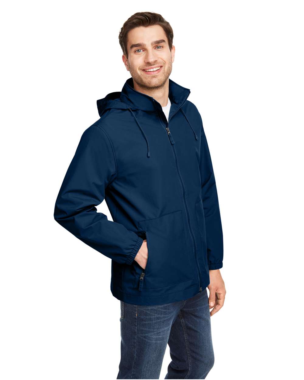 Unisex Zone HydroSport™ Storm Flap Jacket - OnModelSide - B748D9652 - Sport Dark Navy