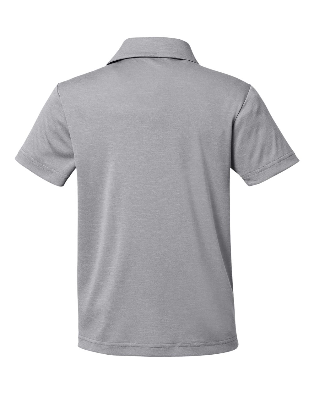 Youth Zone Sonic Heather Performance Polo - Back - B719D9103 - Athletic Heather