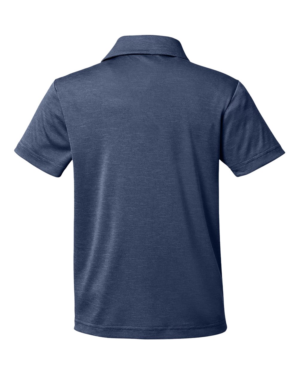 Youth Zone Sonic Heather Performance Polo - Back - B719D9653 - Sport Dark Navy Heather