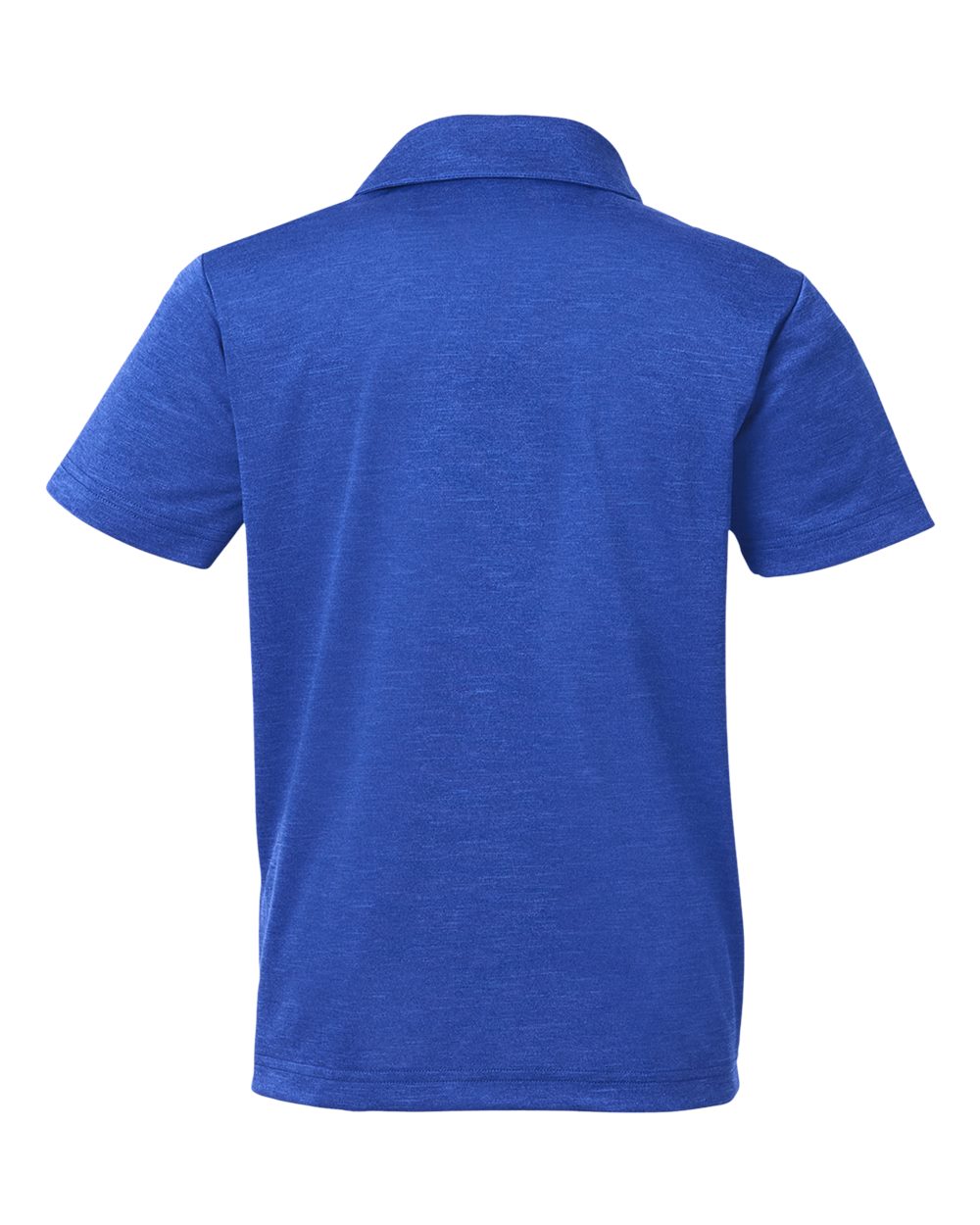 Youth Zone Sonic Heather Performance Polo - Back - B719D9753 - Sport Royal Heather
