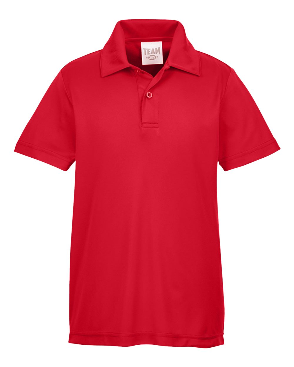 Youth Zone Performance Polo - Front - B724D9703 - Sport Red