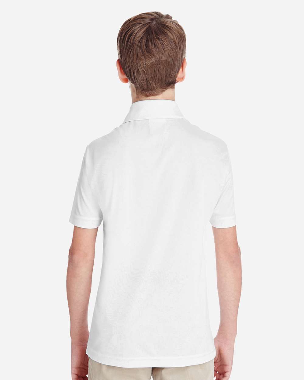 Youth Zone Performance Polo - OnModelBack - B724D9003 - White
