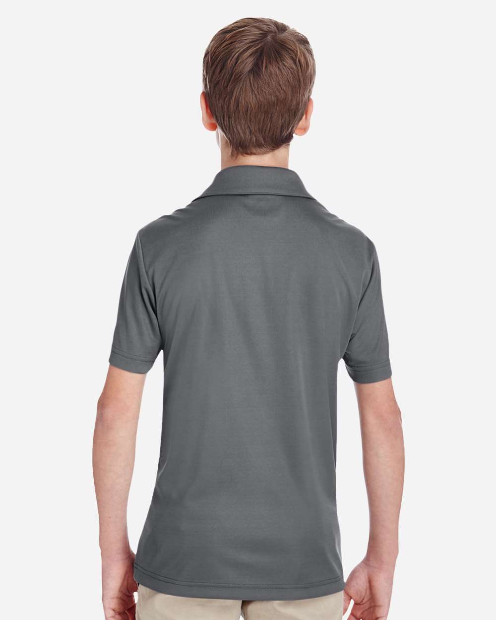 Youth Zone Performance Polo - OnModelBack - B724D9133 - Sport Graphite