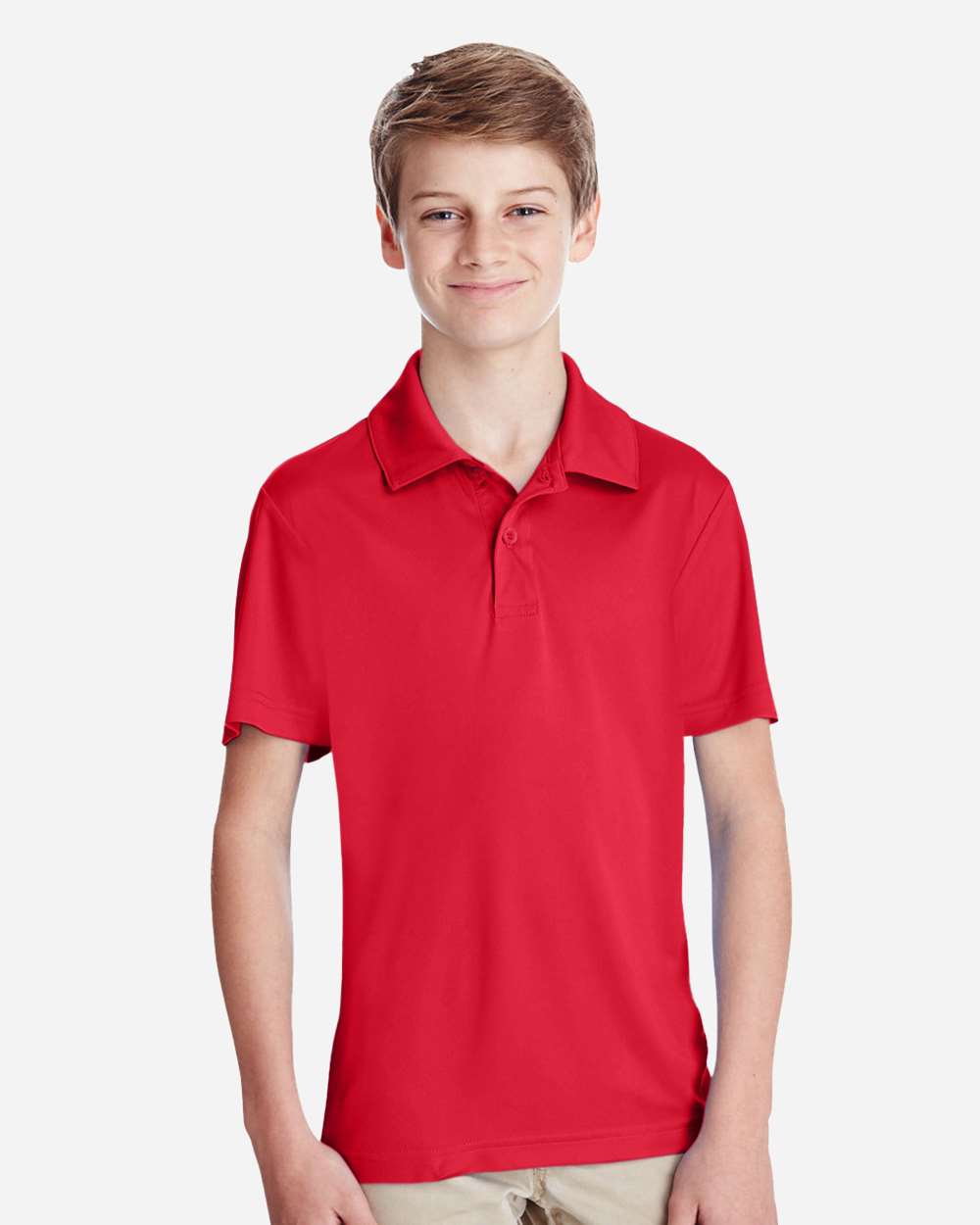 Youth Zone Performance Polo - OnModelFront - B724D9703 - Sport Red