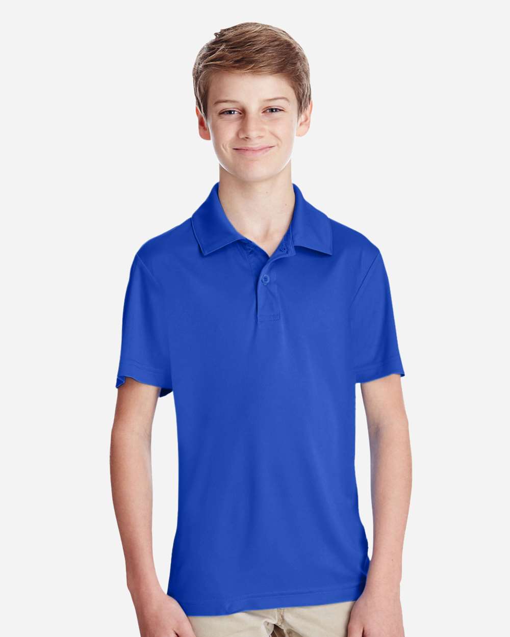 Youth Zone Performance Polo - OnModelFront - B724D9753 - Sport Royal